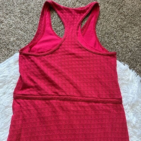 Athleta Shanti Ram Sweater Tank Dress Pink Lined Drawstring Waist Womens Medium - Picture 5 of 7